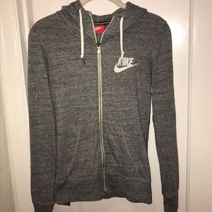 Nike Zip-up Gray Hoodie